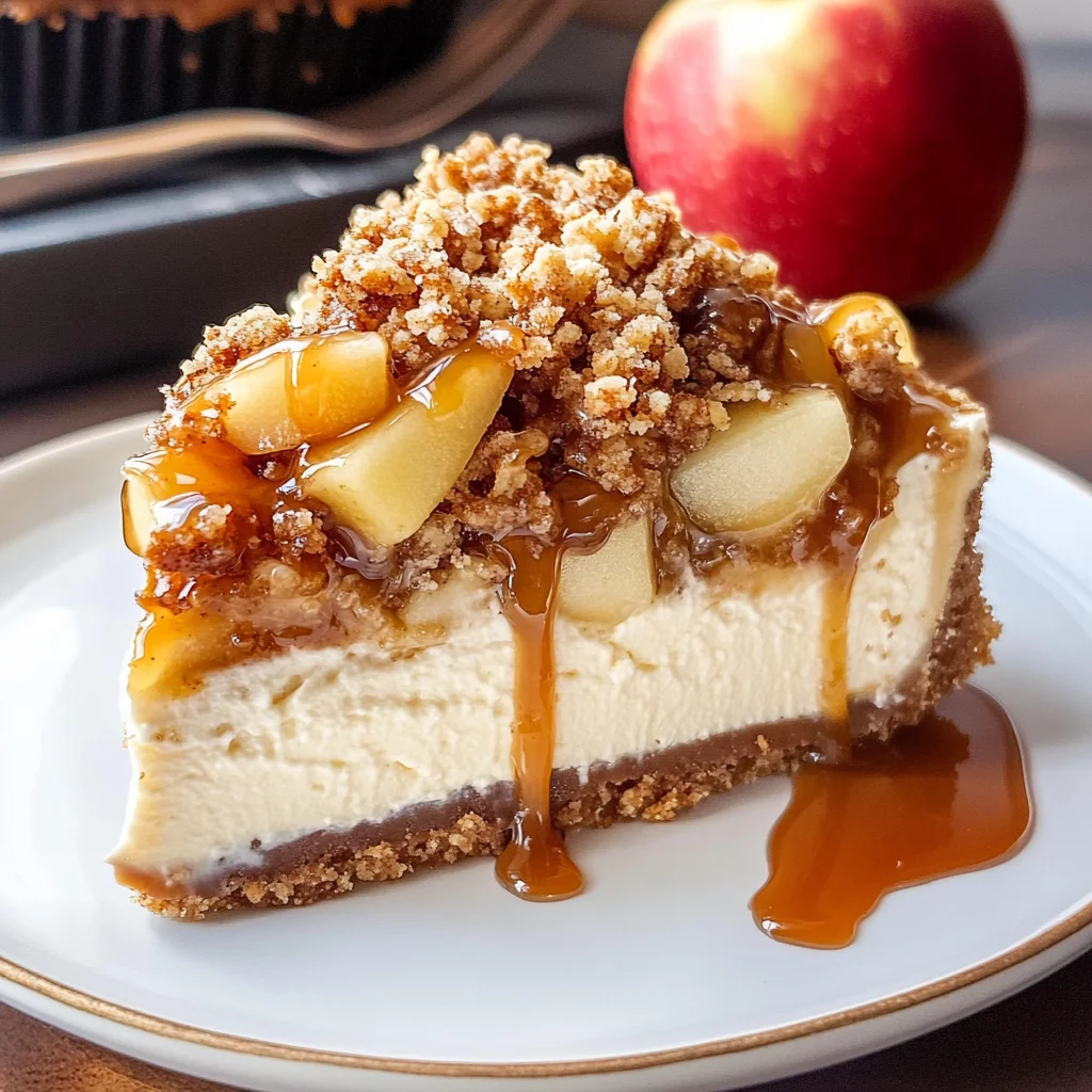 Apple Crisp Cheesecake