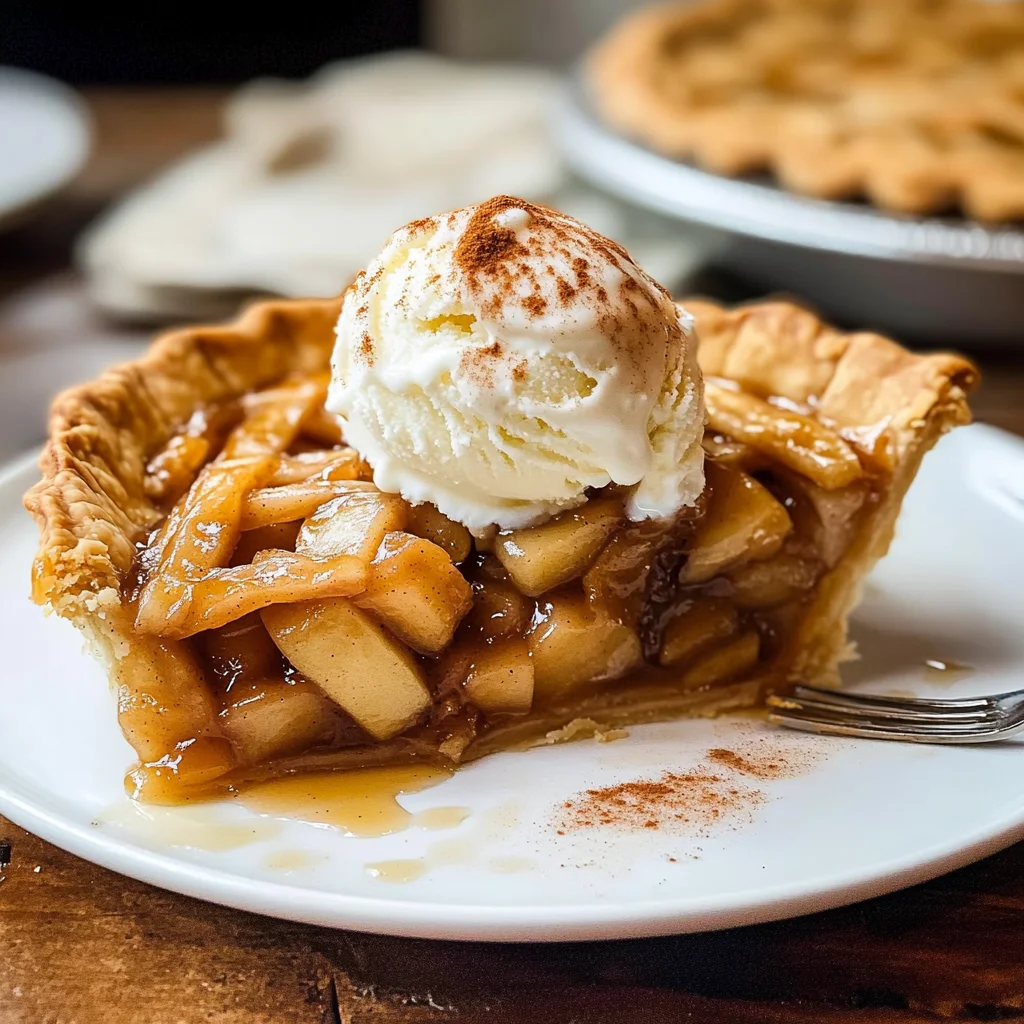 Apple Pie à la Mode (Apple Pie with Ice Cream Recipe)