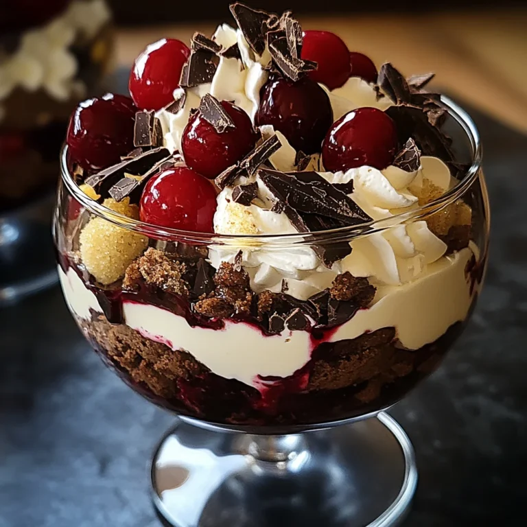 Black Forest Trifle for Christmas