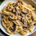 Caramelized Leek and Mushroom Gruyere Pasta