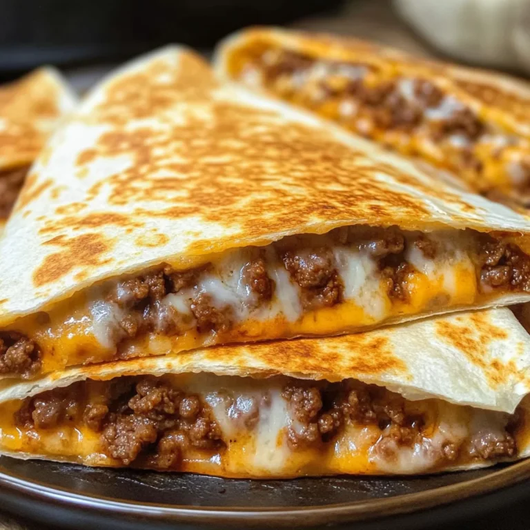 Cheesy Ground Beef Quesadillas Recipe is a must-try!