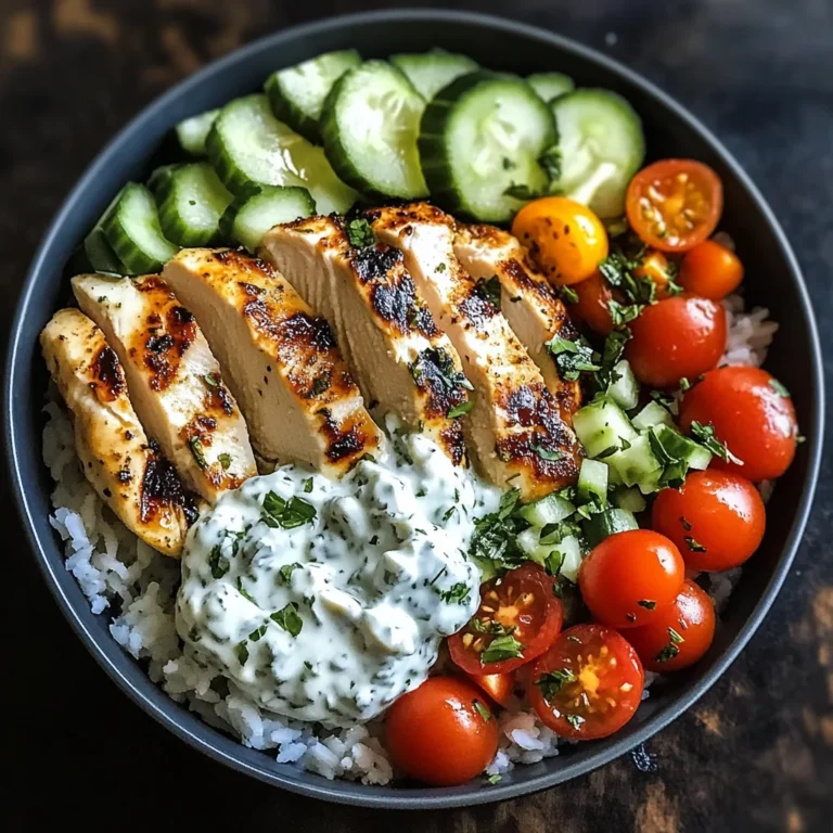 Chicken Tzatziki Bowls