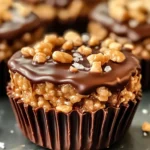 Chocolate Peanut Butter Rice Krispie Cups