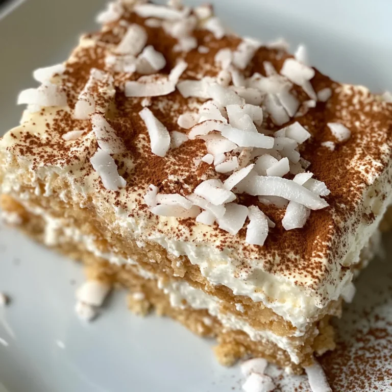 Coconut Rum (Coquito) Tiramisu