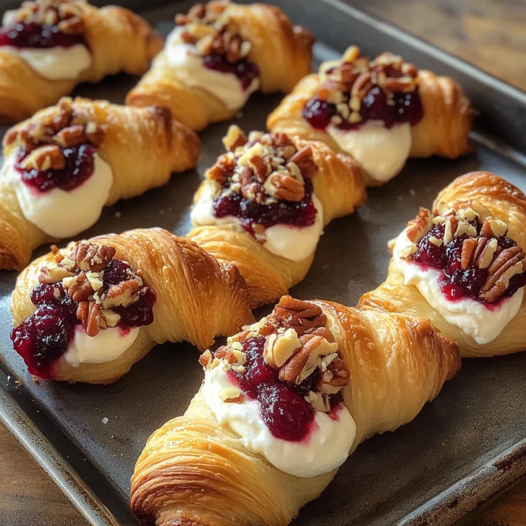 Cranberry Cream Cheese Crescent Bites