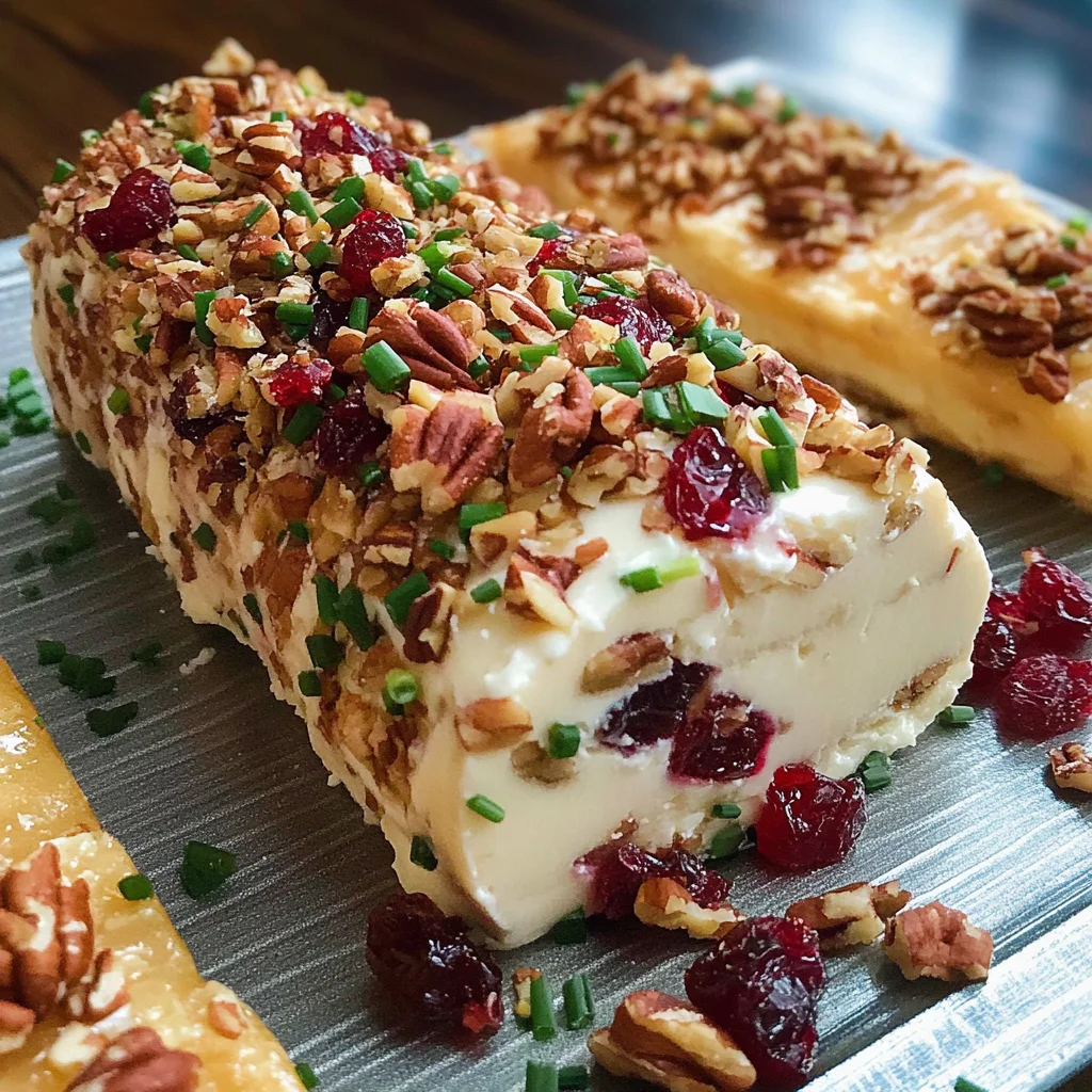 Cranberry Pecan Cheese Log
