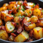 Crispy Bacon Honey Roasted Potatoes