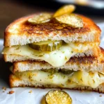 Crispy Dill Pickle Grilled Cheese Sandwich - theamazingfood