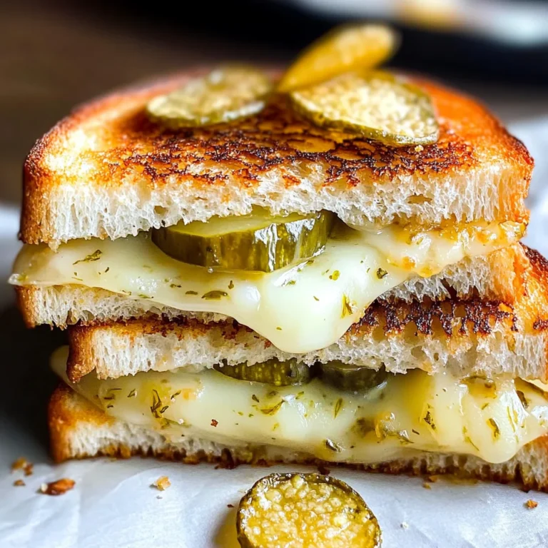Crispy Dill Pickle Grilled Cheese Sandwich - theamazingfood
