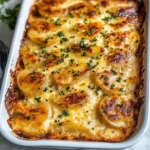 Dad’s Creamy & Cheesy Au Gratin Potatoes