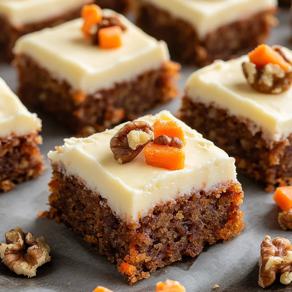 Decadent Carrot Cake Bars with Cream Cheese Frosting