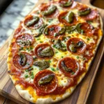 Delicious Hot Honey Flatbread Pizza