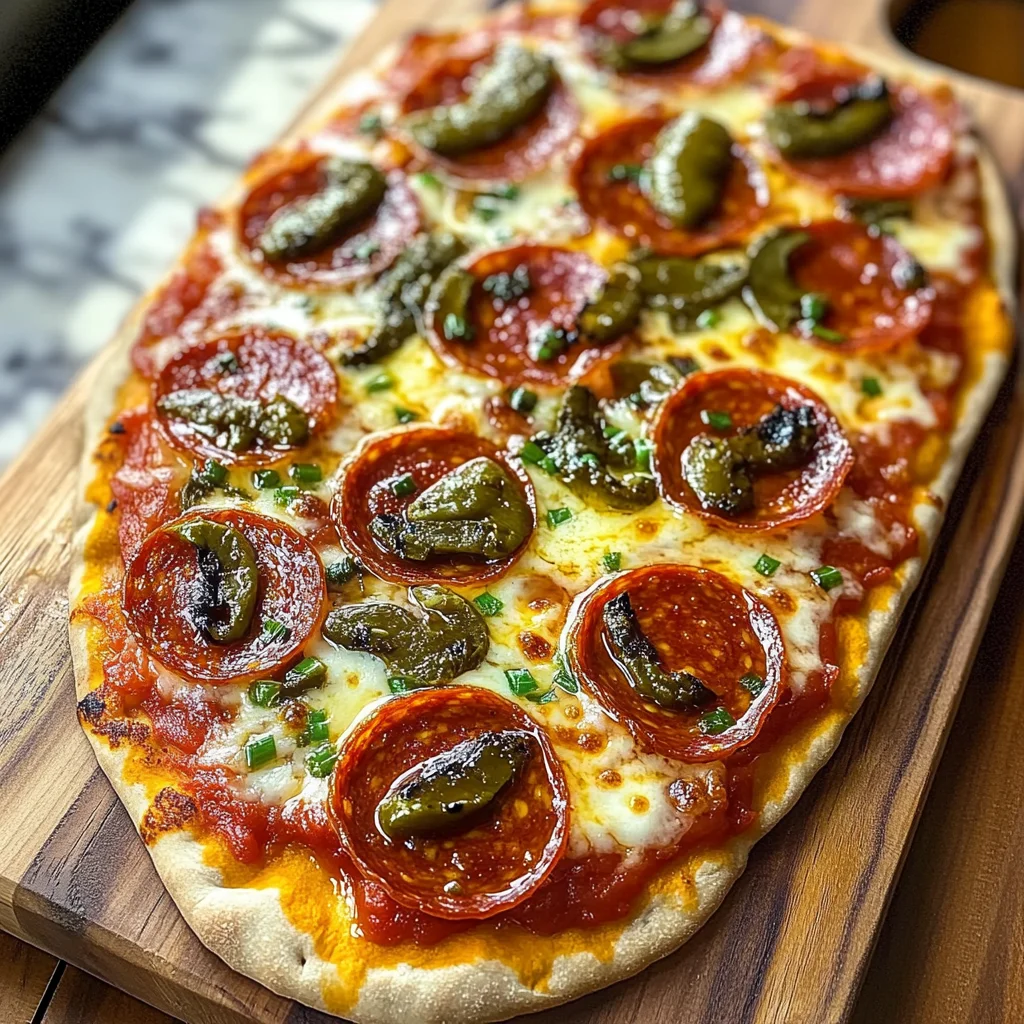 Delicious Hot Honey Flatbread Pizza