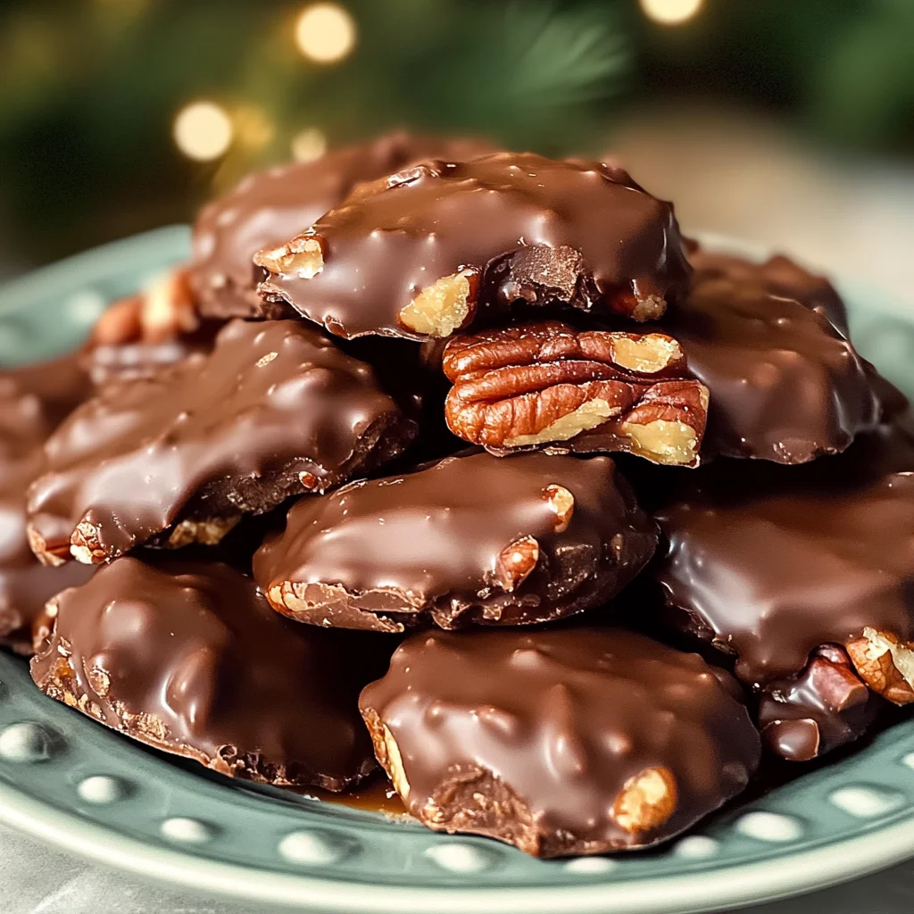 Easy Christmas Pecan Turtles