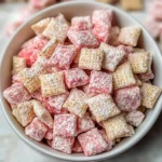 Easy Strawberry Shortcake Puppy Chow