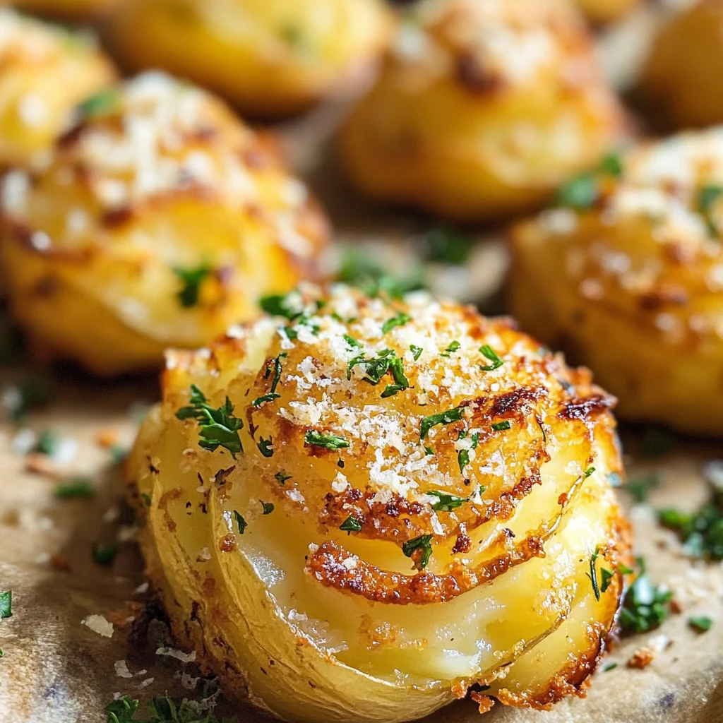 Garlic Parmesan Duchess Potatoes