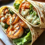 Grilled Shrimp Caesar Wraps