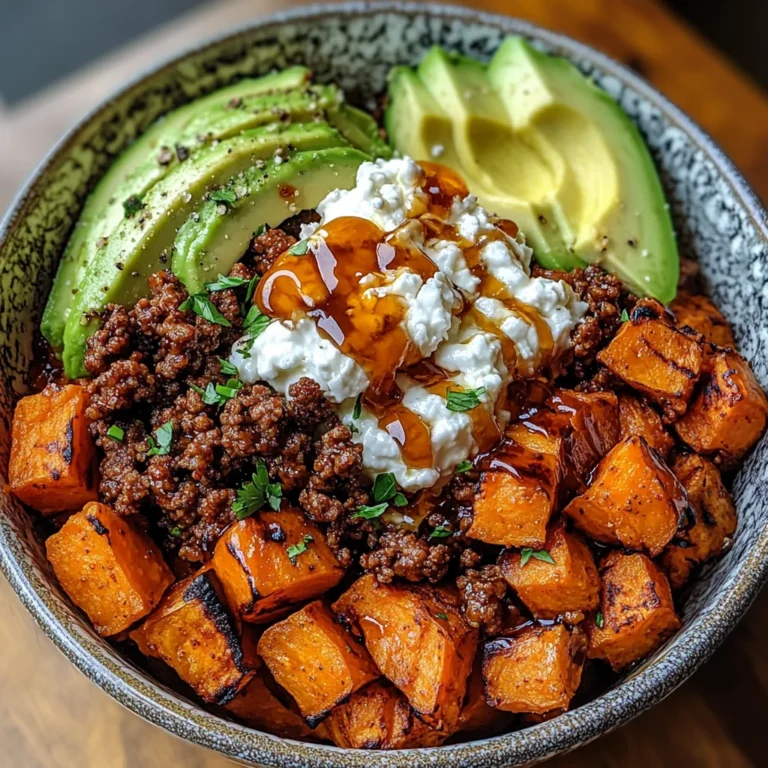Ground Beef Hot Honey Bowl
