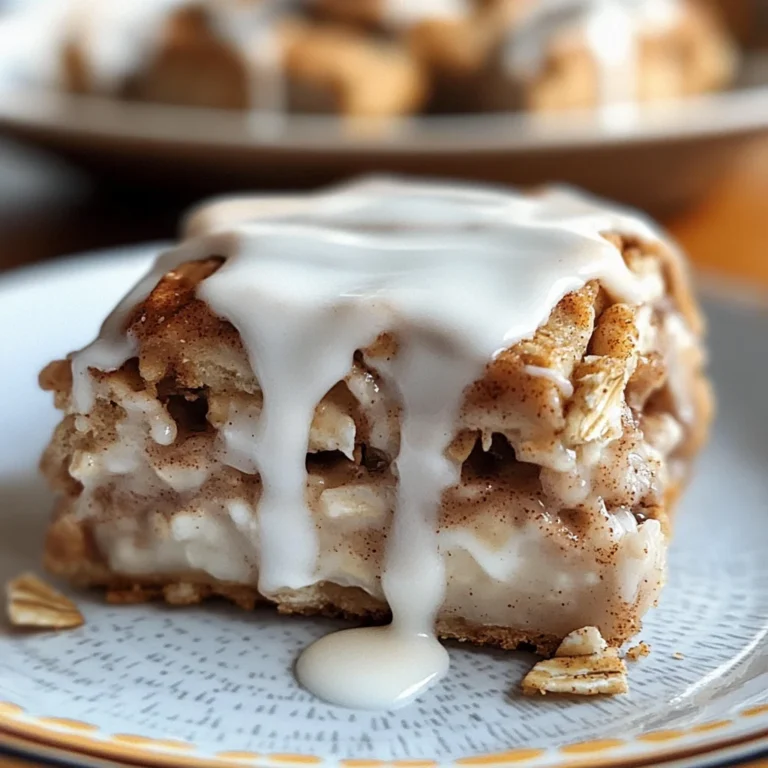 High-Protein Cinnamon Roll Baked Oatmeal