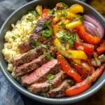 High Protein Steak Fajita Bowl