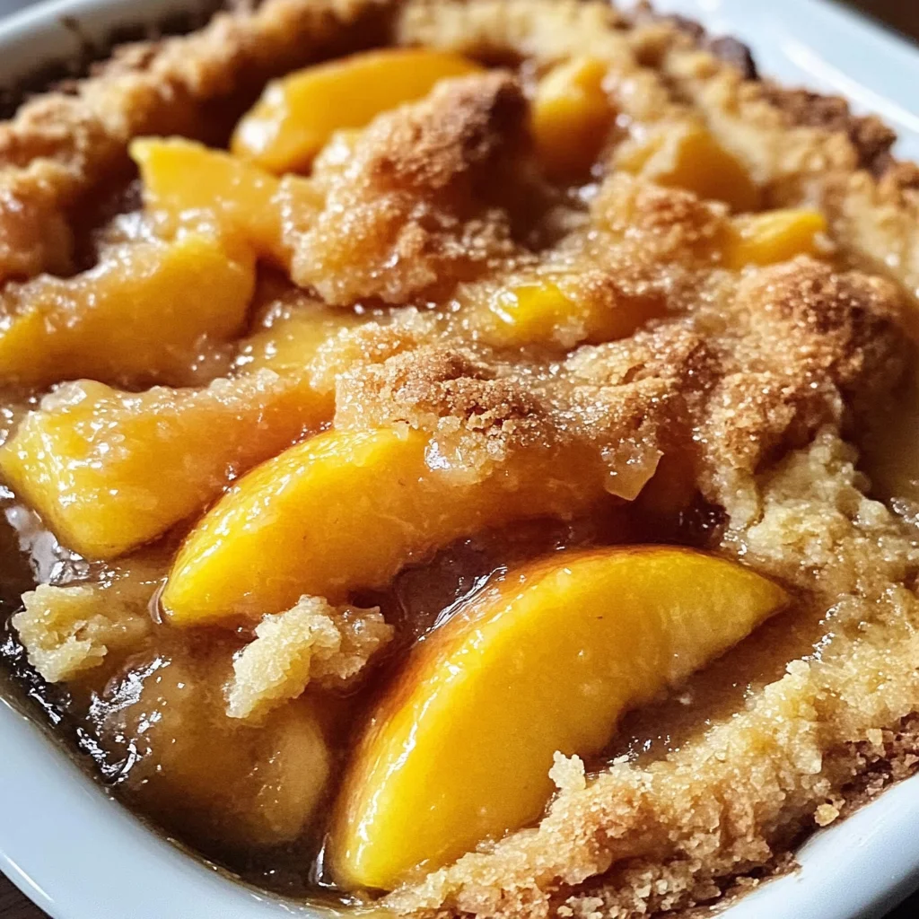 Homemade Peach Cobbler