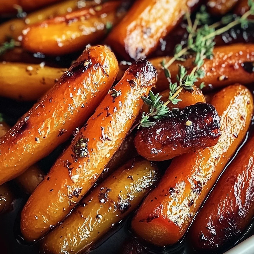 Honey Balsamic Roasted Carrots