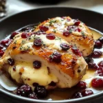 Impressive Cranberry Brie Stuffed Chicken