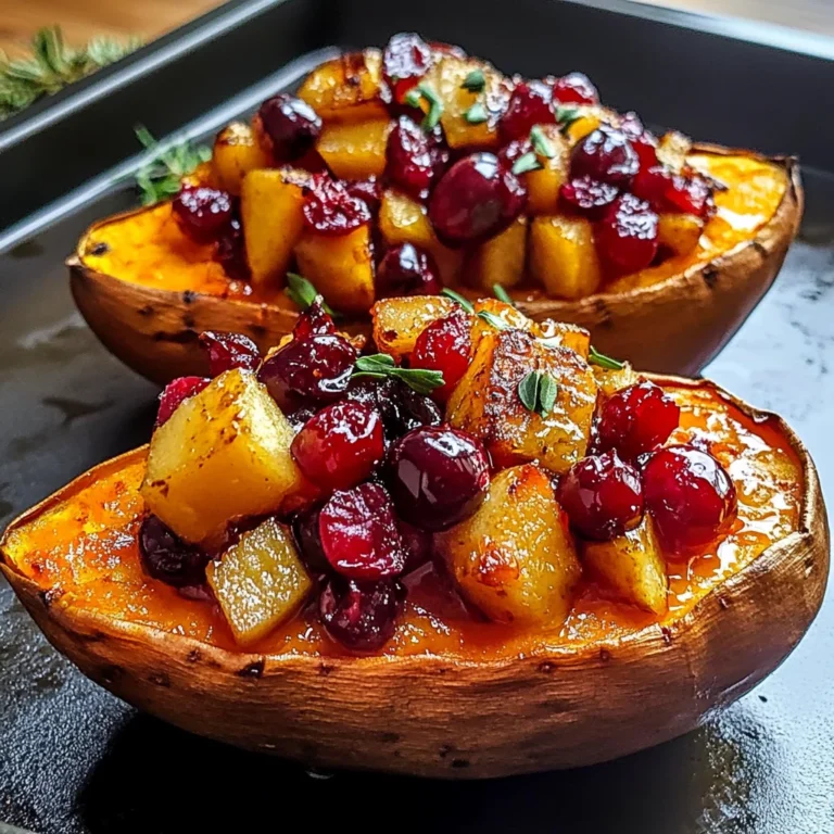 Indulge in Cranberry Apple Twice-Baked Sweet Potatoes This Fall!