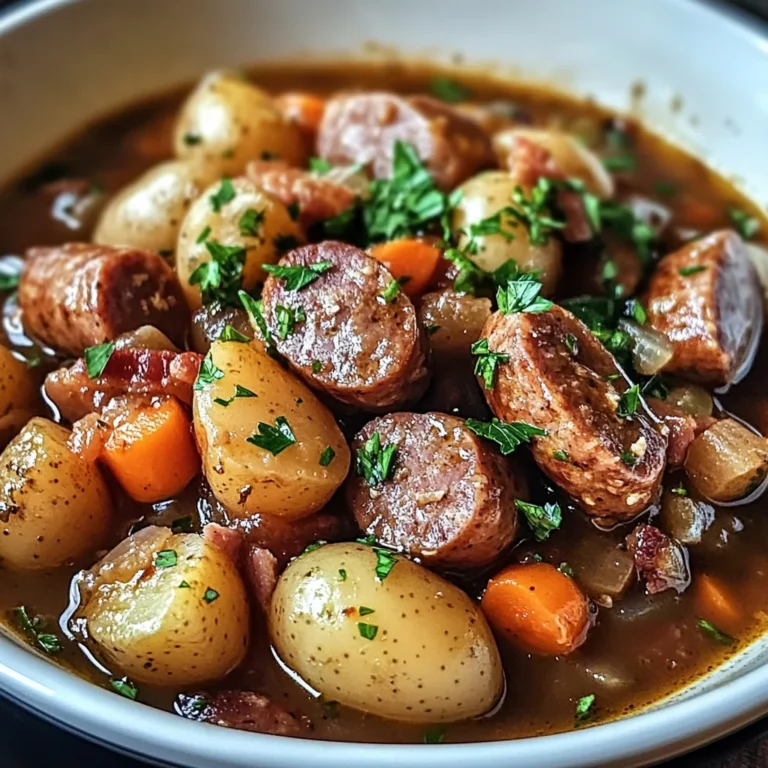 Irish Sausage and Bacon Stew