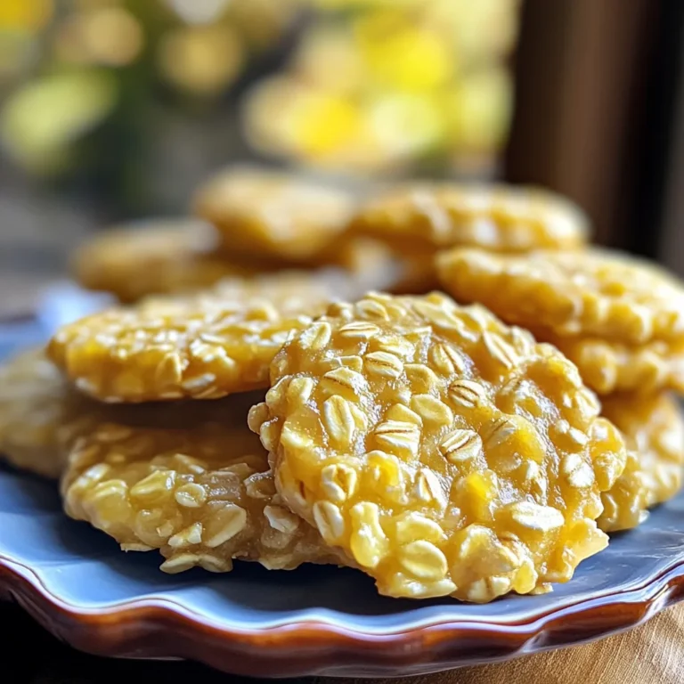 Lemon Oatmeal No-Bake Cookies