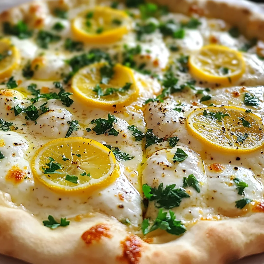 Lemon Pizza with Fresh Herbs