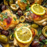 Mediterranean Lemon Chicken with Artichokes & Olives