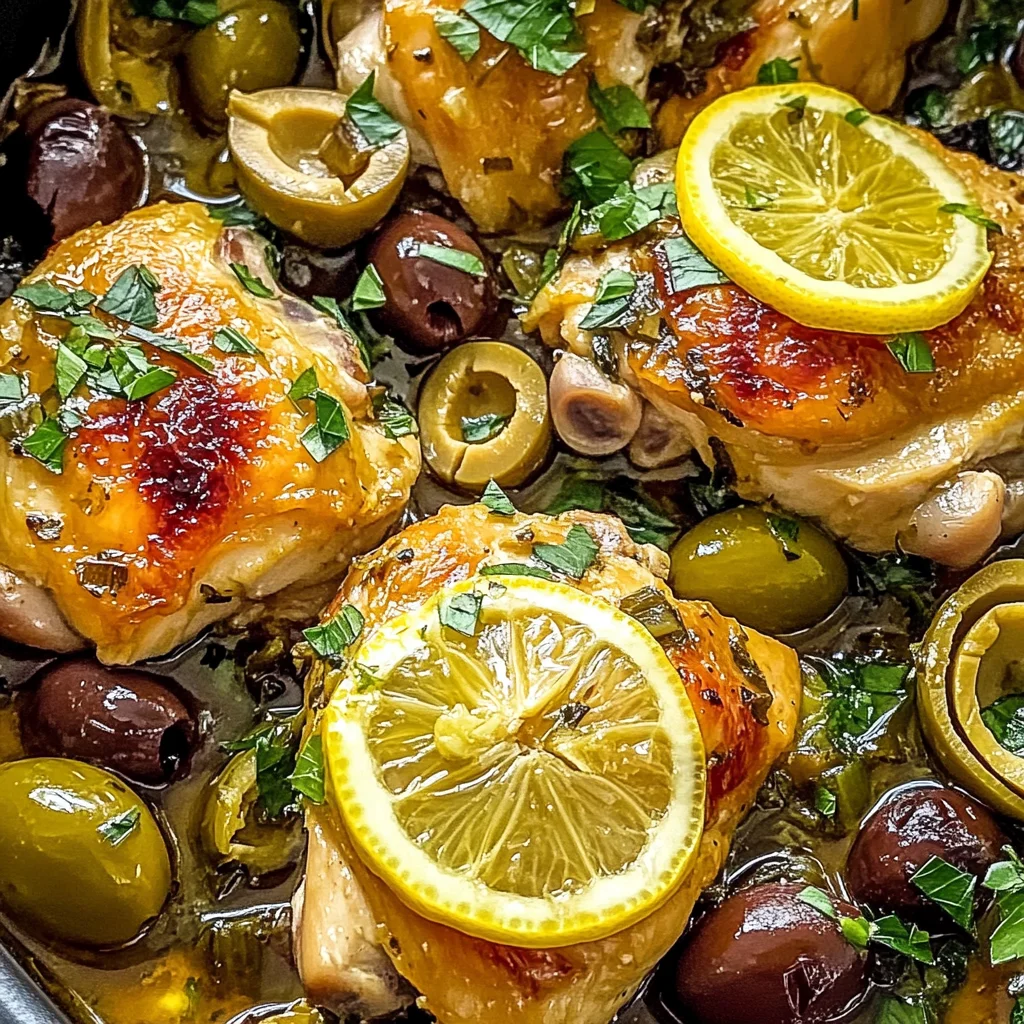 Mediterranean Lemon Chicken with Artichokes & Olives