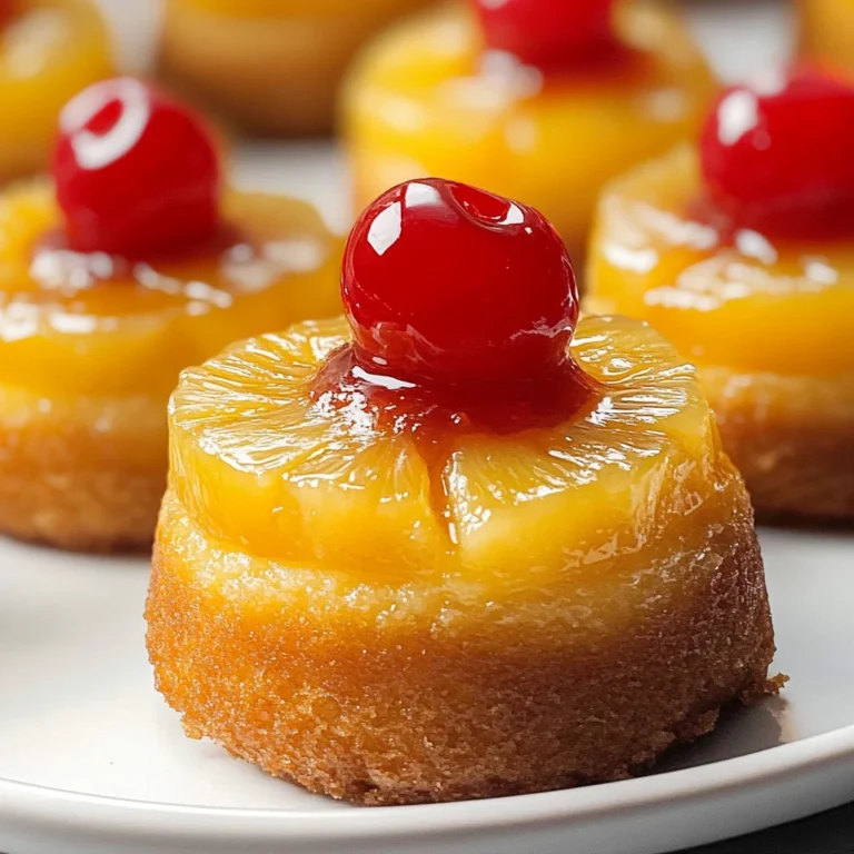 Mini Pineapple Upside Down Cakes