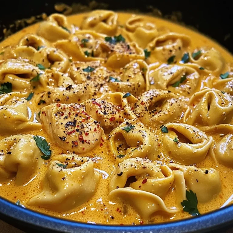One-Pot Spicy Garlic Butter Chicken Tortellini