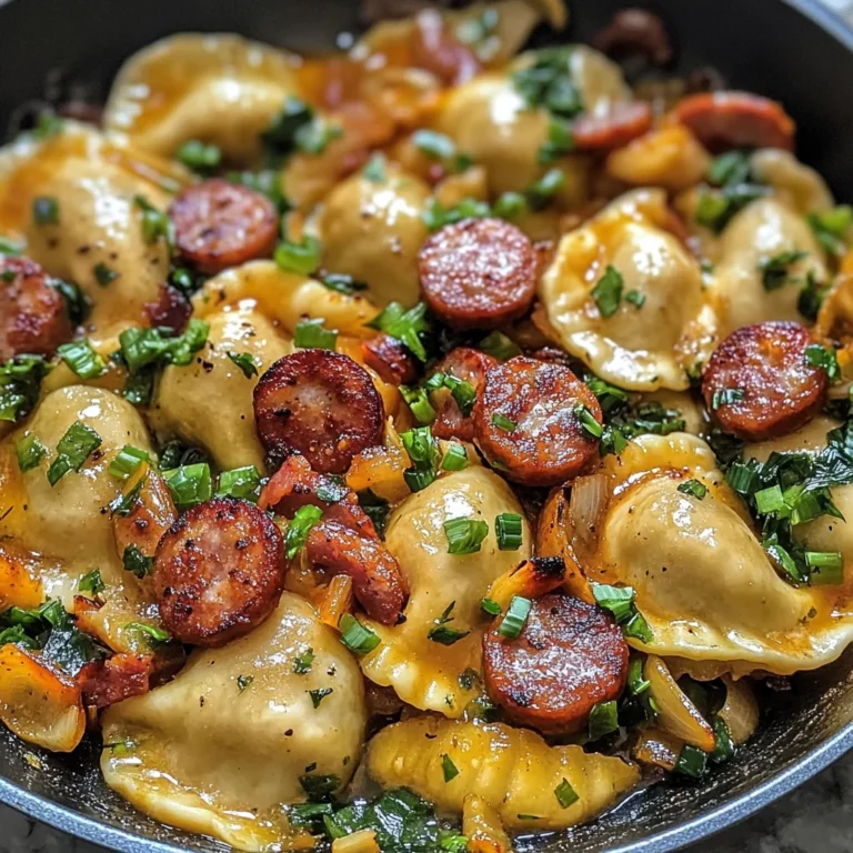 Pierogi Sausage Skillet