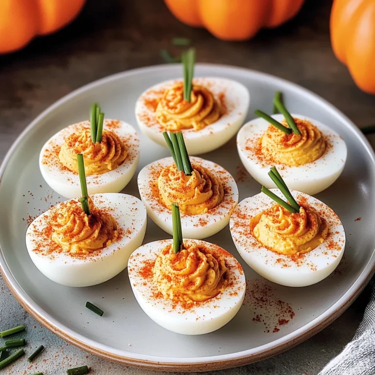 Pumpkin Patch Deviled Eggs