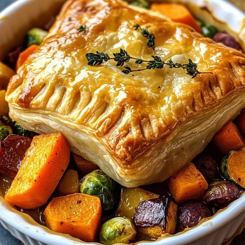 Roasted Autumn Vegetable Pot Pies