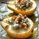 Roasted Pears with Blue Cheese, Walnuts and Honey Recipe
