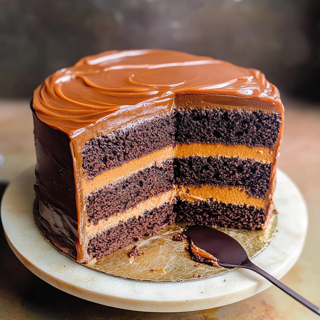SALTED CARAMEL CHOCOLATE FUDGE CAKE RECIPE