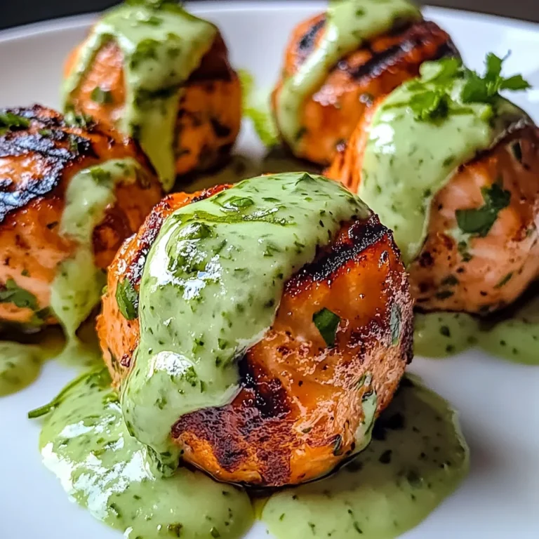 Salmon Balls with Creamy Avocado Sauce: Healthy Dinner Ideas