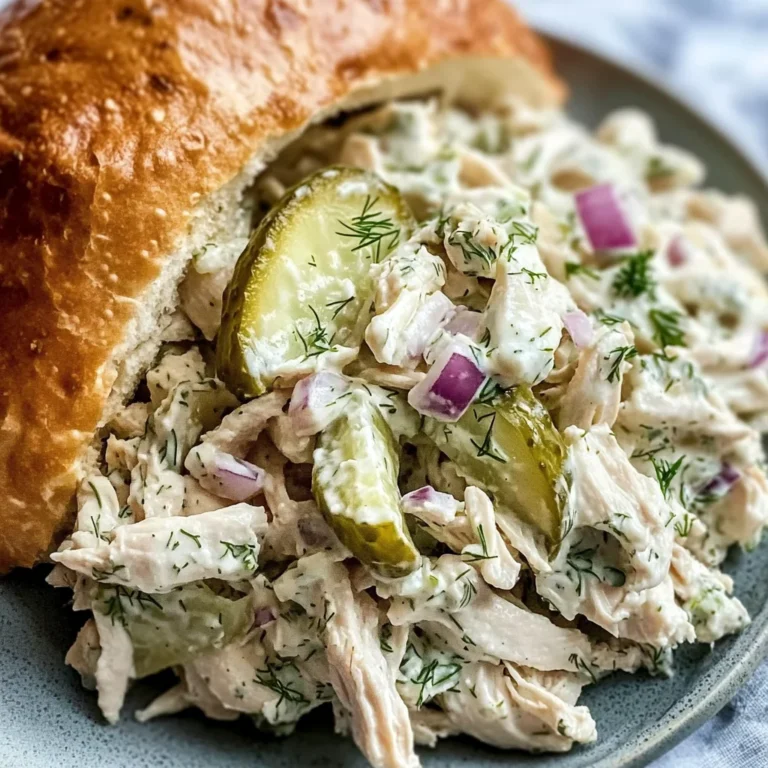 Savory Dill Pickle Chicken Salad