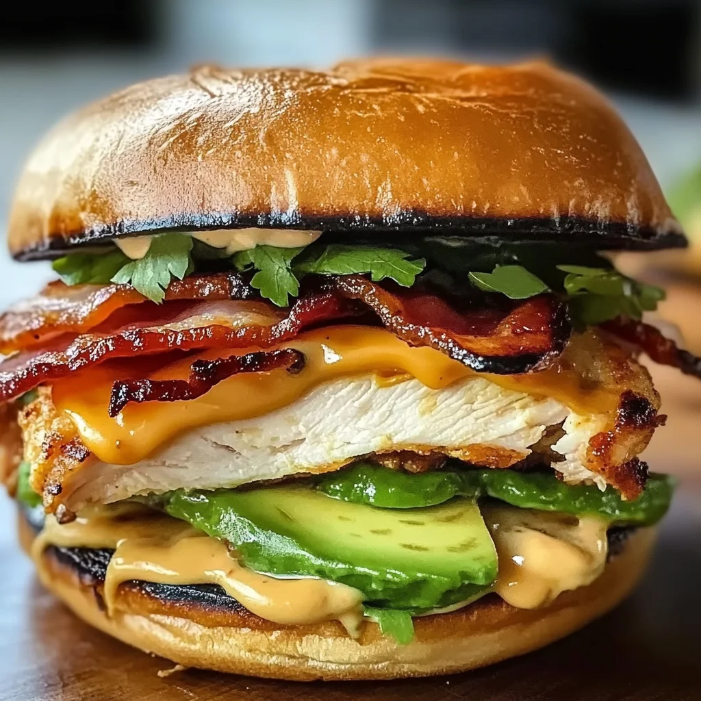 Spicy Grilled Chicken Avocado Sandwich