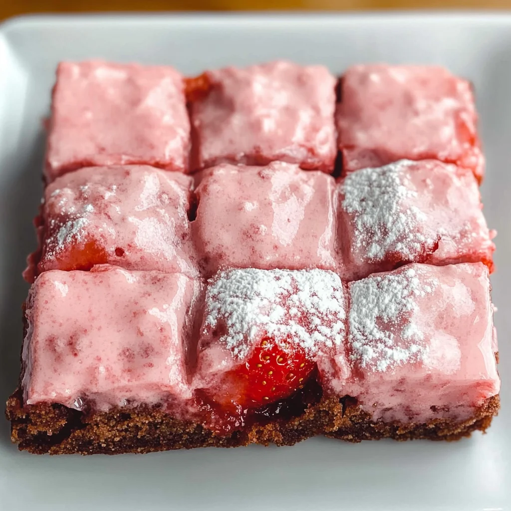Strawberry Brownies