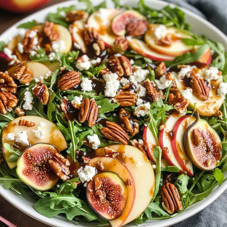 Apple Arugula Salad With Maple Pecans