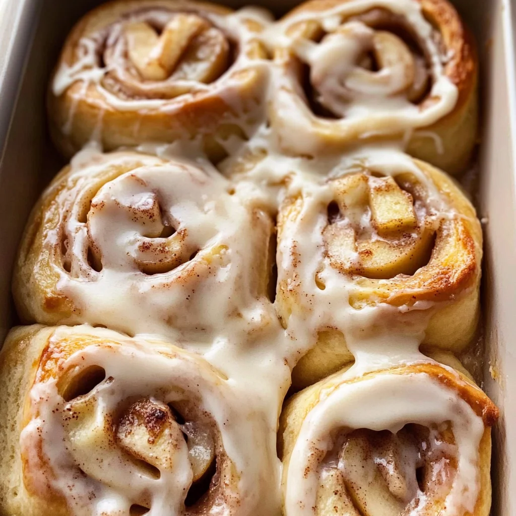 Apple Cinnamon Rolls with Apple Pie Filling