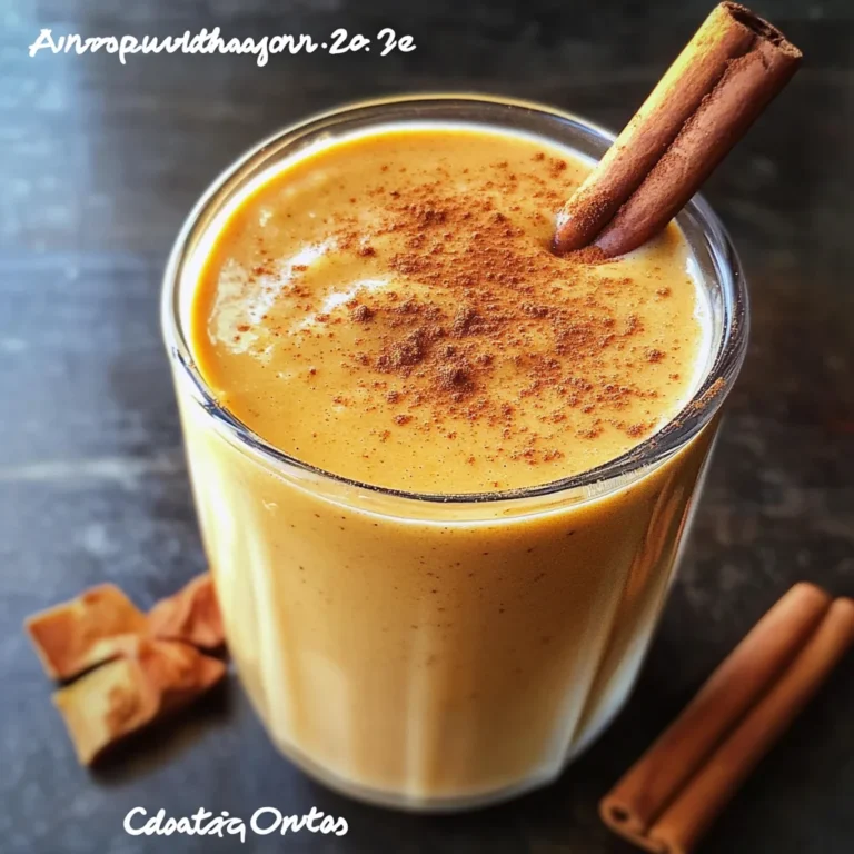 Breakfast Pumpkin Pie Smoothie