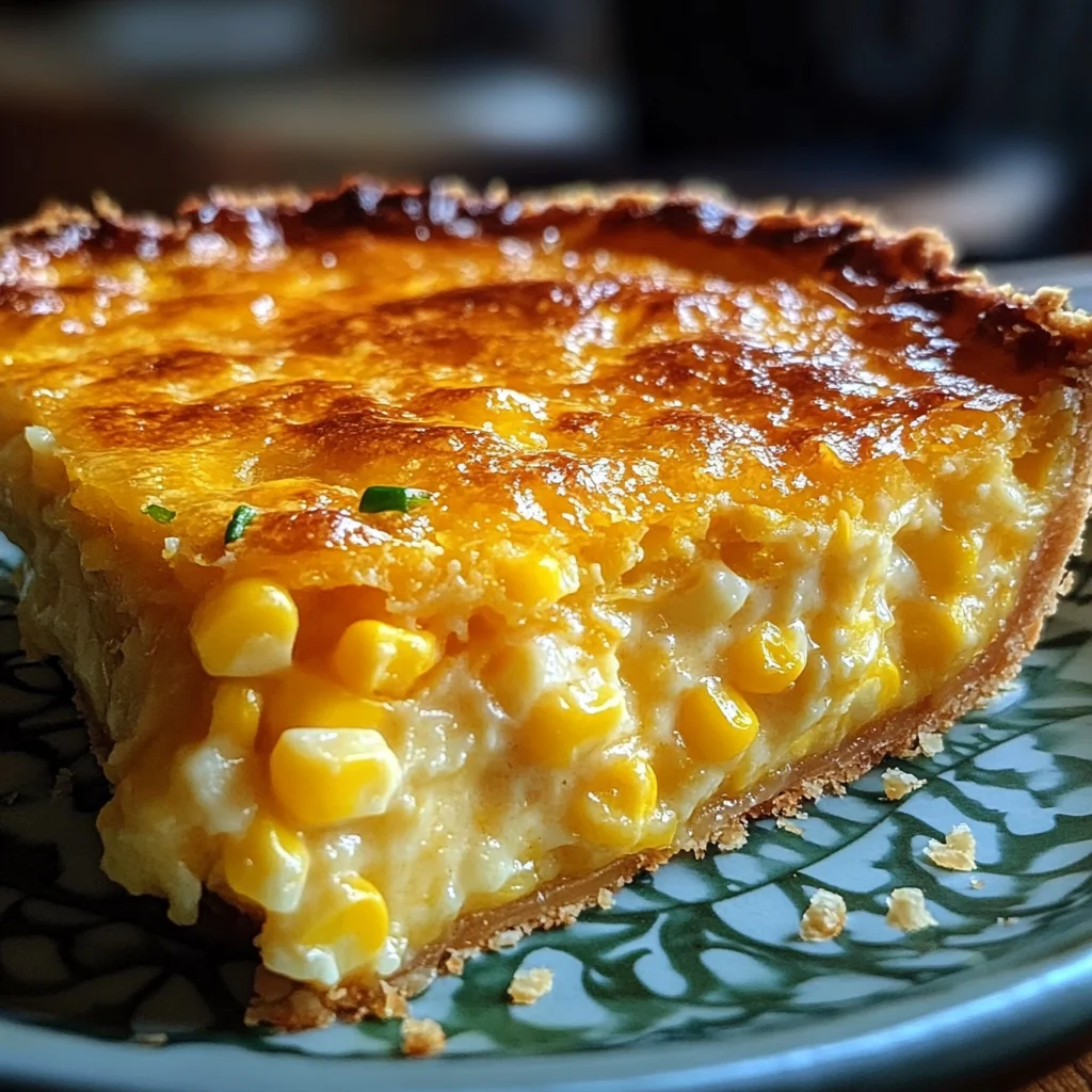Cheddar Sweet Corn Pie