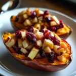 Cranberry Apple Twice-Baked Sweet Potatoes
