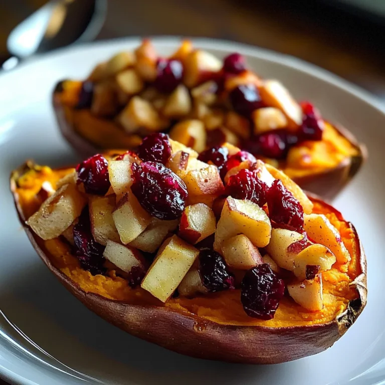 Cranberry Apple Twice-Baked Sweet Potatoes
